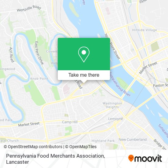 Pennsylvania Food Merchants Association map