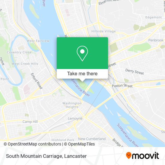 South Mountain Carriage map