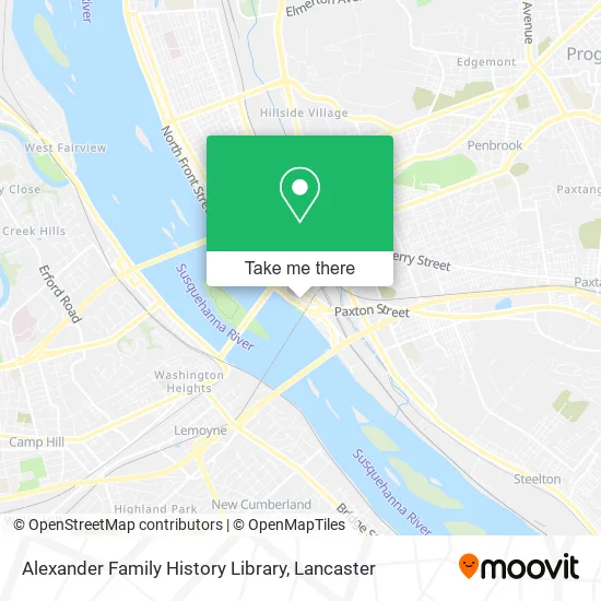 Alexander Family History Library map