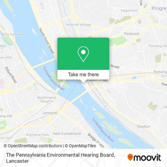 Mapa de The Pennsylvania Environmental Hearing Board