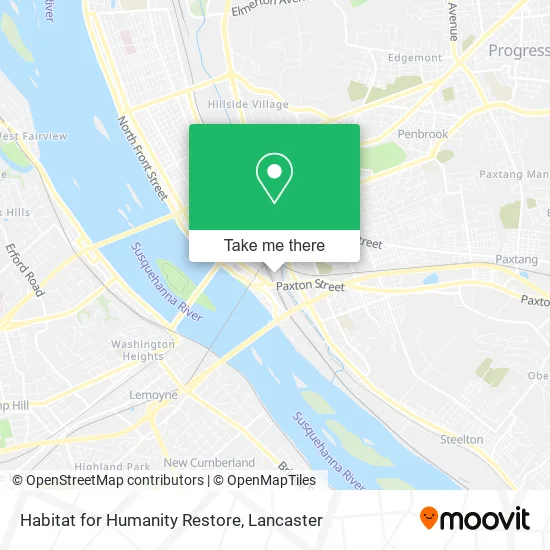 Habitat for Humanity Restore map