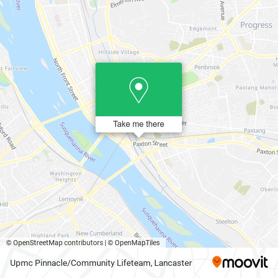 Upmc Pinnacle / Community Lifeteam map