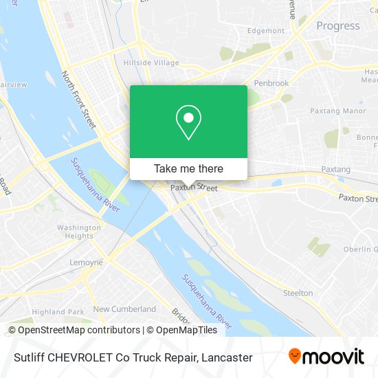 Mapa de Sutliff CHEVROLET Co Truck Repair