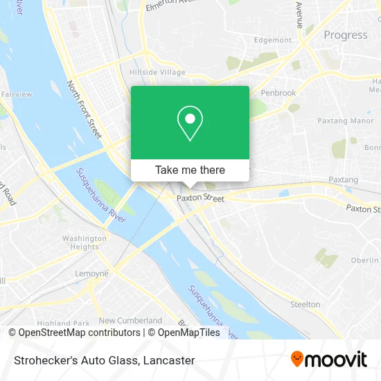 Strohecker's Auto Glass map