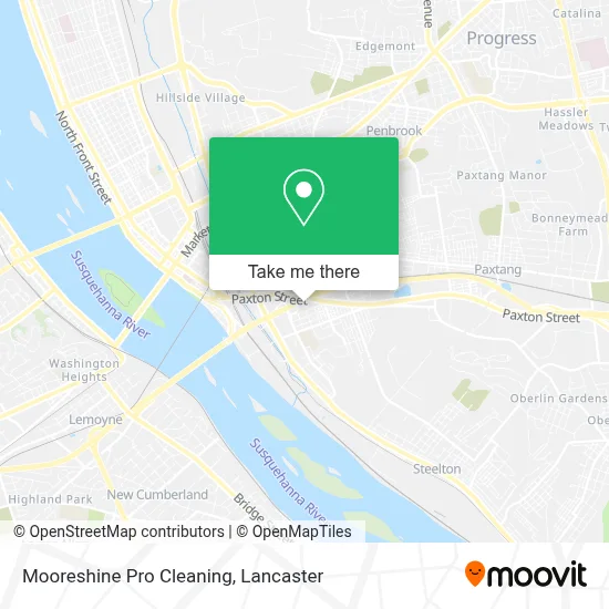 Mooreshine Pro Cleaning map