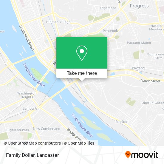 Mapa de Family Dollar