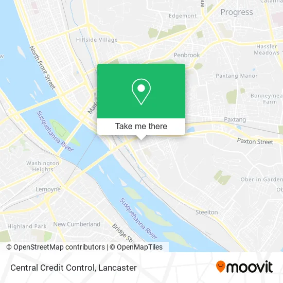 Central Credit Control map