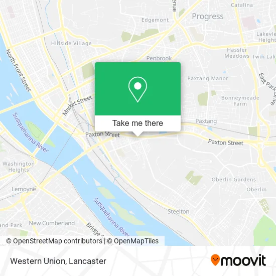 Western Union map