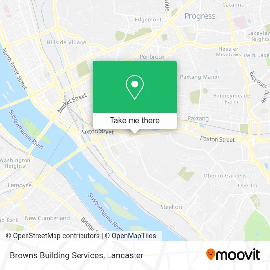 Browns Building Services map