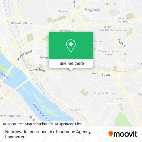 Nationwide Insurance: A+ Insurance Agency map