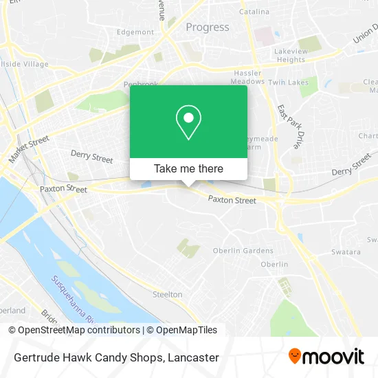 Gertrude Hawk Candy Shops map