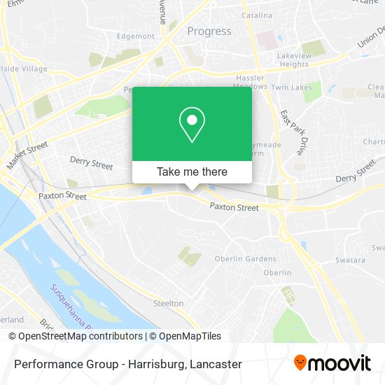 Performance Group - Harrisburg map