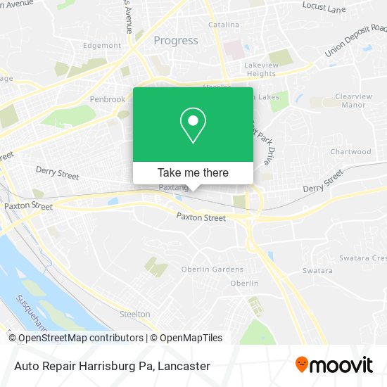 Auto Repair Harrisburg Pa map