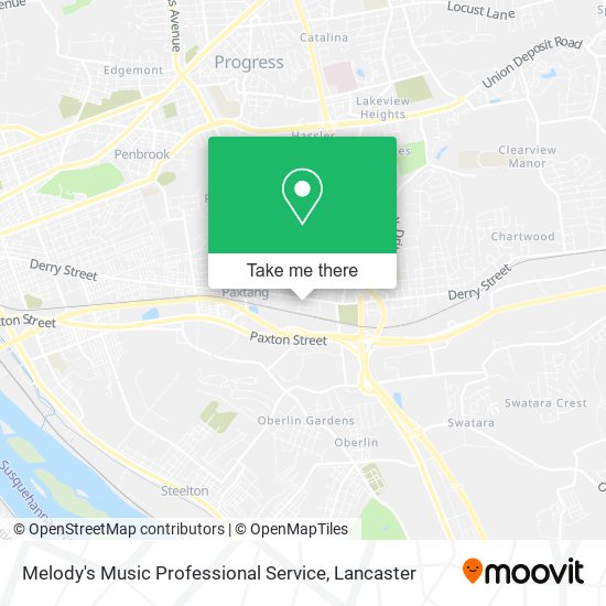 Melody's Music Professional Service map