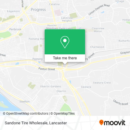Sandone Tire Wholesale map