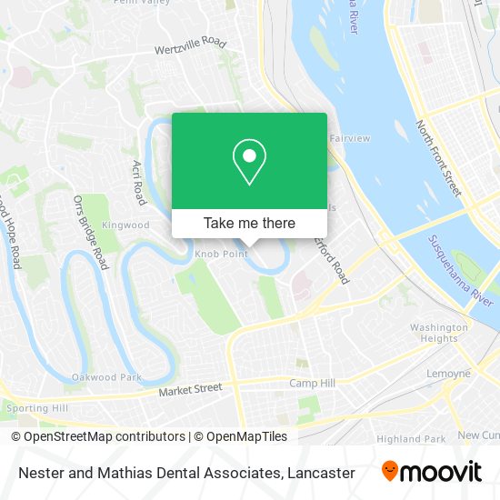 Nester and Mathias Dental Associates map