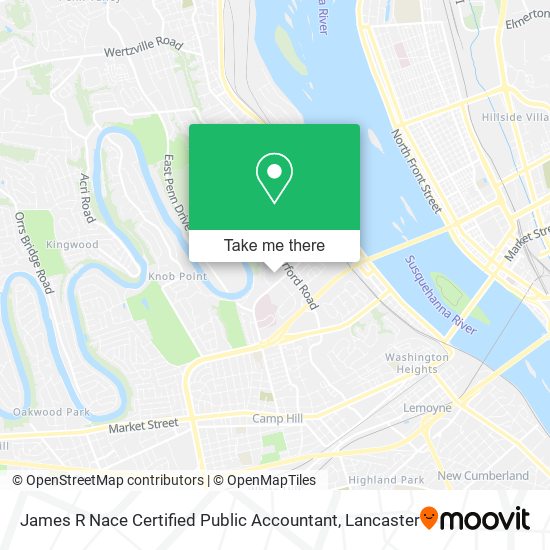 James R Nace Certified Public Accountant map
