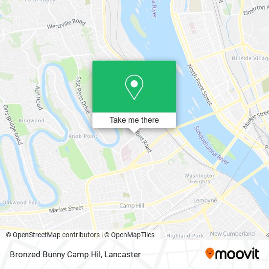 Bronzed Bunny Camp Hil map