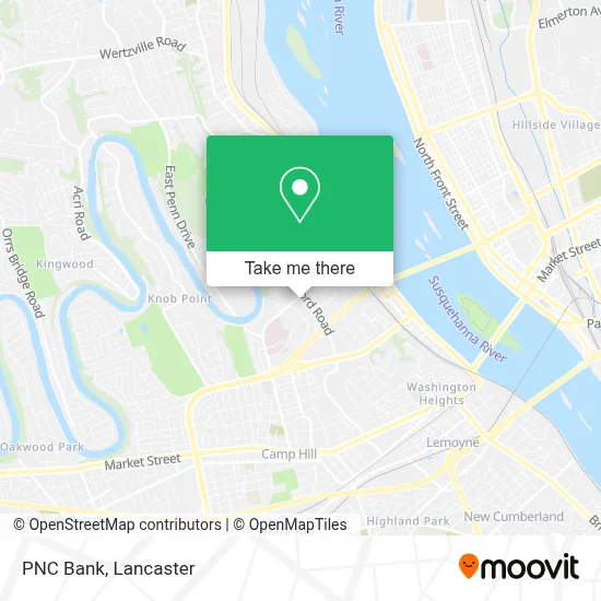 PNC Bank map