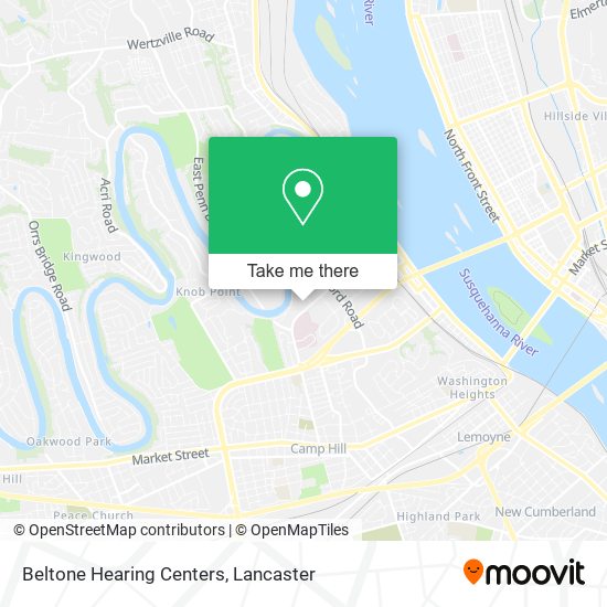 Mapa de Beltone Hearing Centers