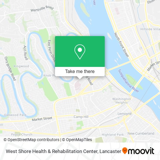 West Shore Health & Rehabilitation Center map