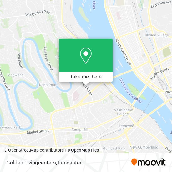 Golden Livingcenters map