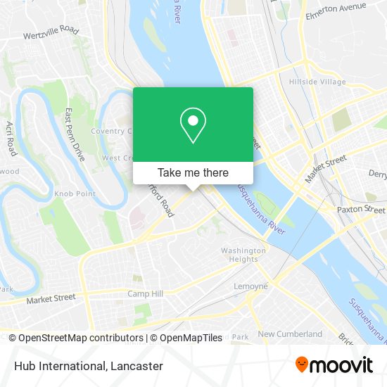 Mapa de Hub International
