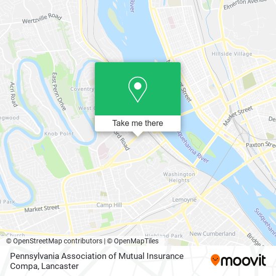 Pennsylvania Association of Mutual Insurance Compa map