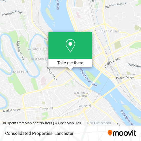 Consolidated Properties map