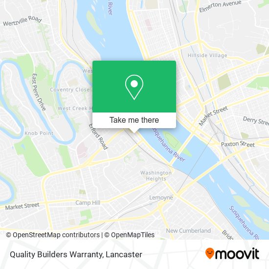 Mapa de Quality Builders Warranty