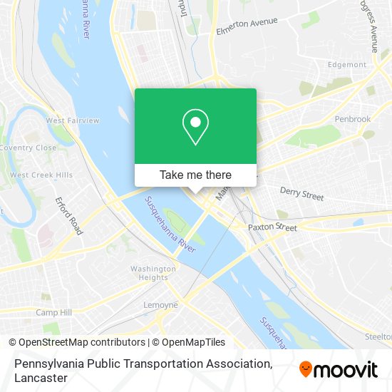 Pennsylvania Public Transportation Association map