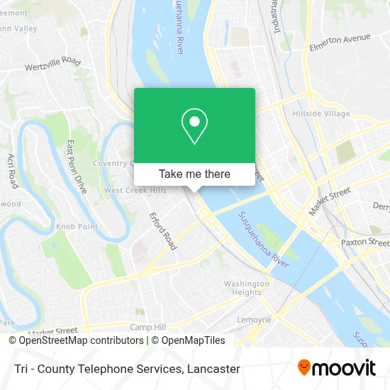 Tri - County Telephone Services map