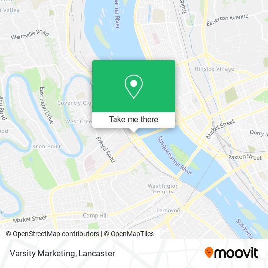 Varsity Marketing map