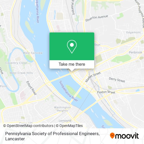 Pennsylvania Society of Professional Engineers map