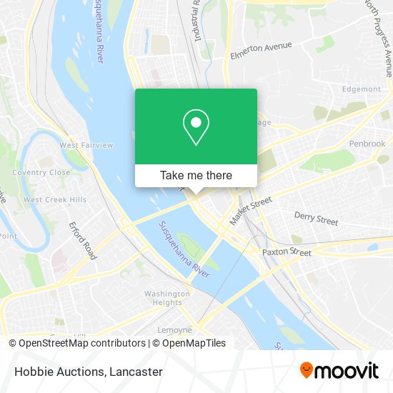 Hobbie Auctions map