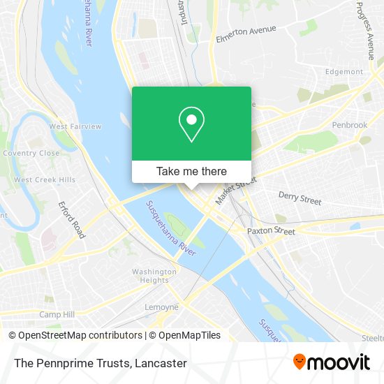 The Pennprime Trusts map