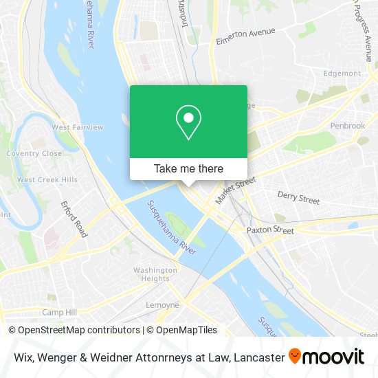 Mapa de Wix, Wenger & Weidner Attonrneys at Law