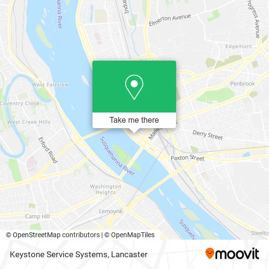 Keystone Service Systems map