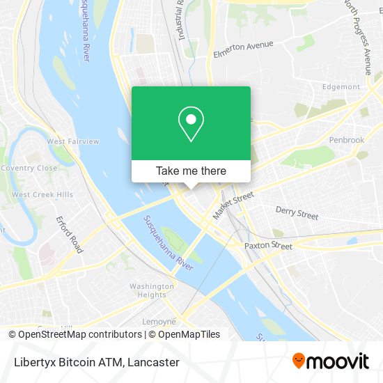 Mapa de Libertyx Bitcoin ATM