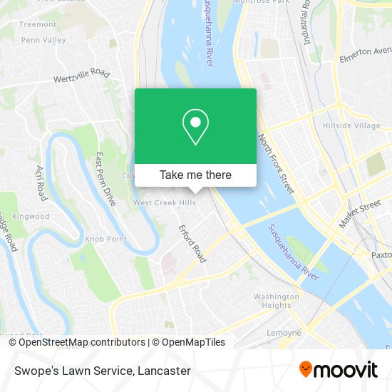 Swope's Lawn Service map