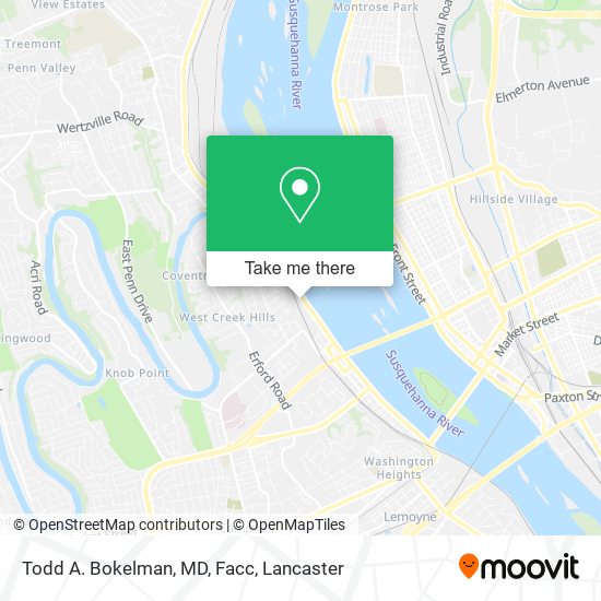 Todd A. Bokelman, MD, Facc map