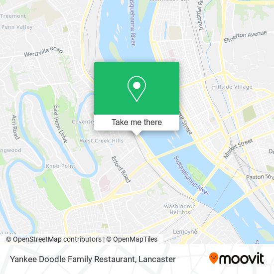 Mapa de Yankee Doodle Family Restaurant