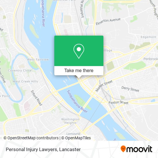 Personal Injury Lawyers map