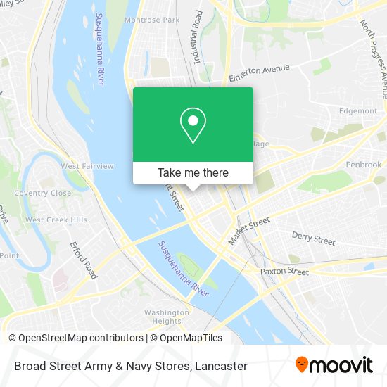 Broad Street Army & Navy Stores map