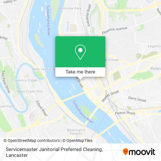 Servicemaster Janitorial Preferred Cleaning map