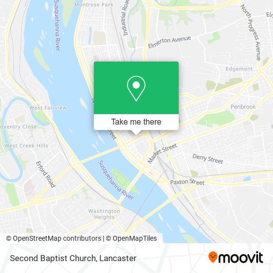 Mapa de Second Baptist Church
