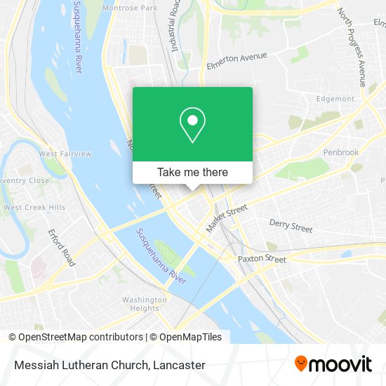 Messiah Lutheran Church map