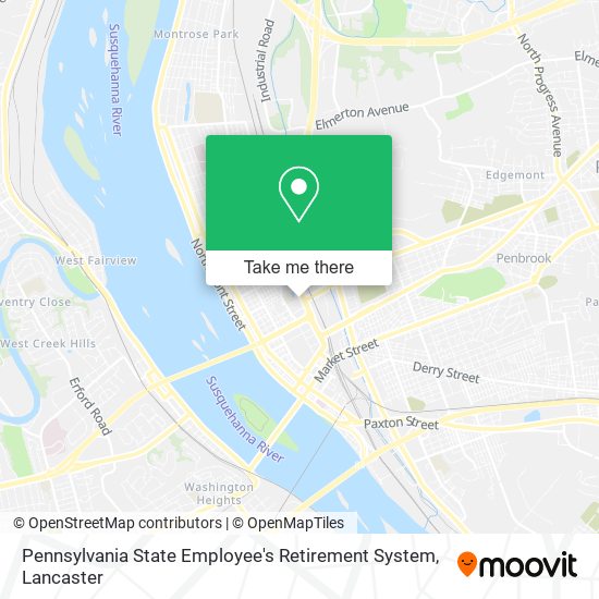 Mapa de Pennsylvania State Employee's Retirement System