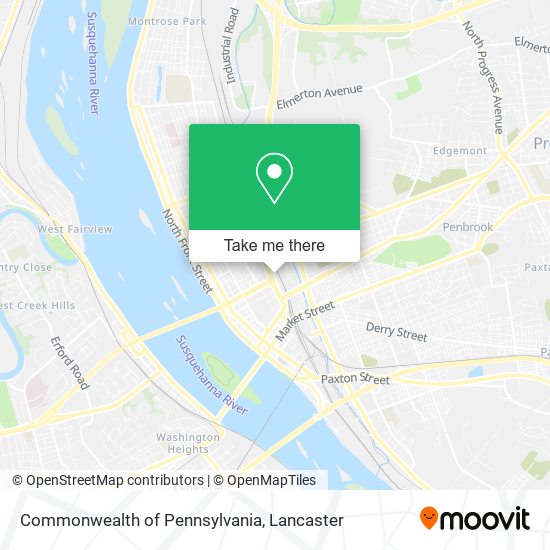 Mapa de Commonwealth of Pennsylvania