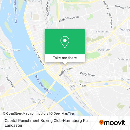 Mapa de Capital Punishment Boxing Club-Harrisburg Pa